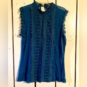 Blue Lace Top